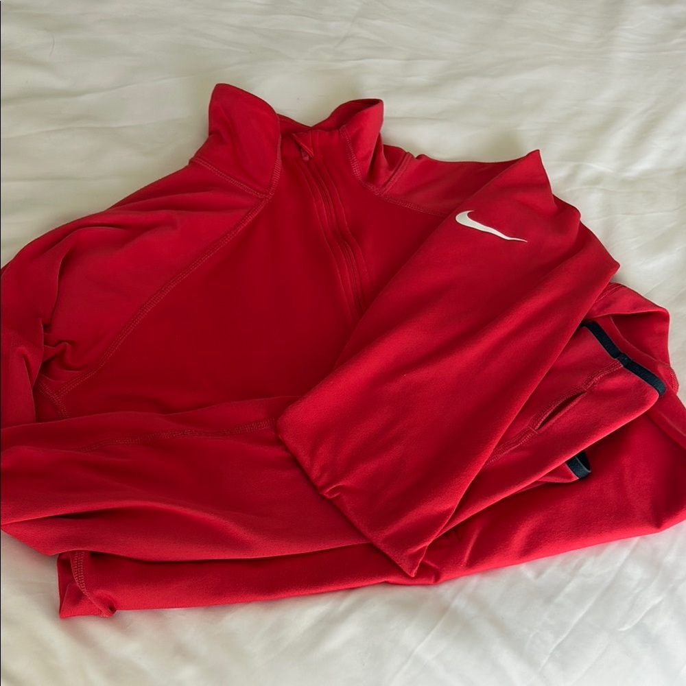 Nike Women’s Hot Pink Quarter-Zip Pullover